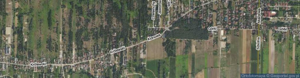 Zdjęcie satelitarne Klonowa ul.